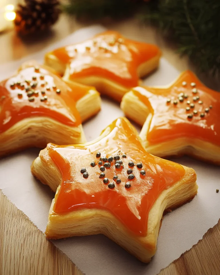 Blätterteigsterne mit Lachs