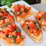 Bruschetta mit Tomaten - klassisch italienisch