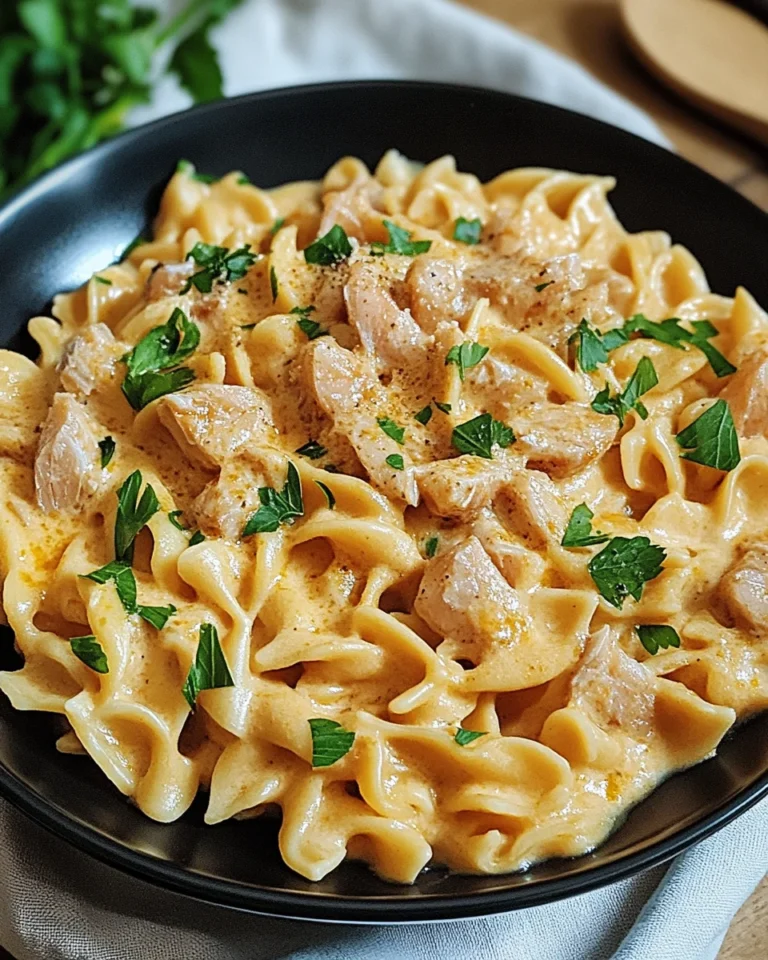 Cremige One Pot Pasta mit Thunfisch