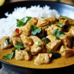 Curry-Geschnetzeltes mit Reis