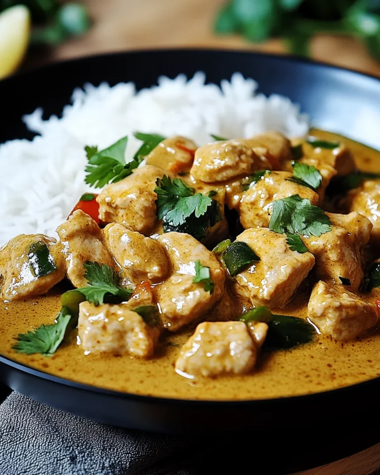 Curry-Geschnetzeltes mit Reis