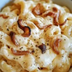 Französische Zwiebelmakkaroni mit Käse