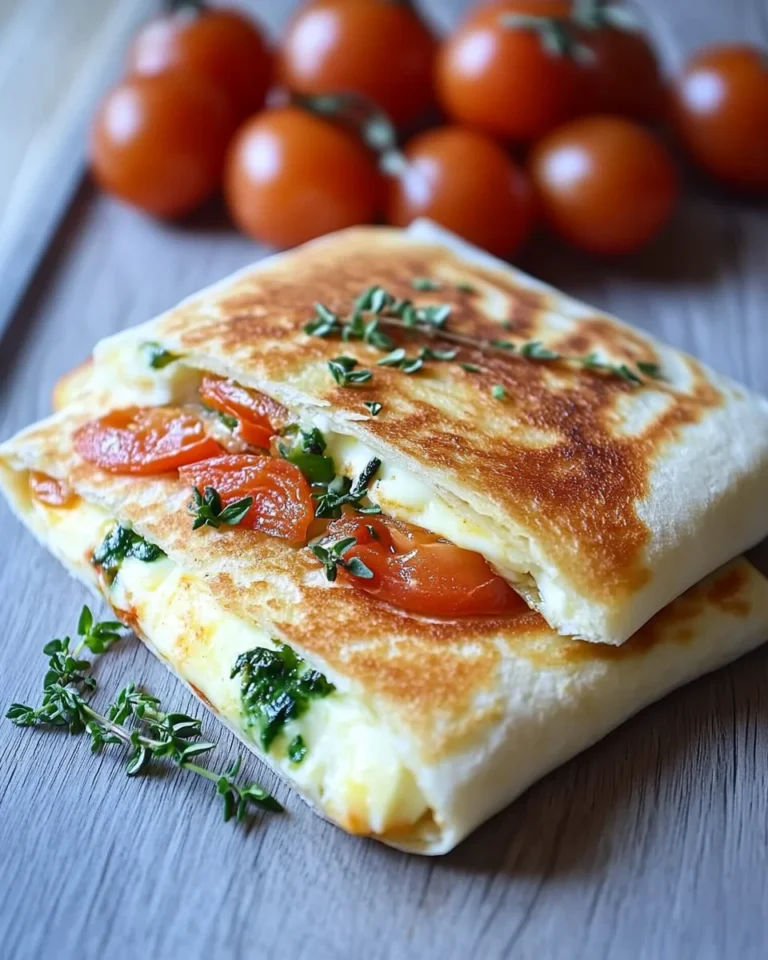 Frühstückswrap mit Ei, Käse und Tomaten