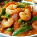 Garnelencurry mit Zuckerschoten
