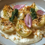 Gebackener Spitzkohl auf Tahini-Joghurt