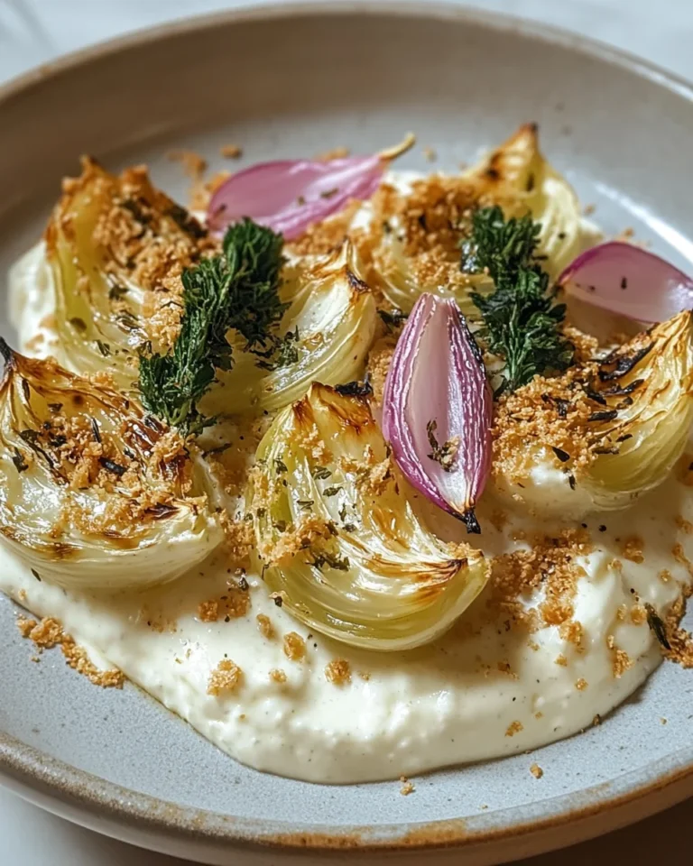 Gebackener Spitzkohl auf Tahini-Joghurt