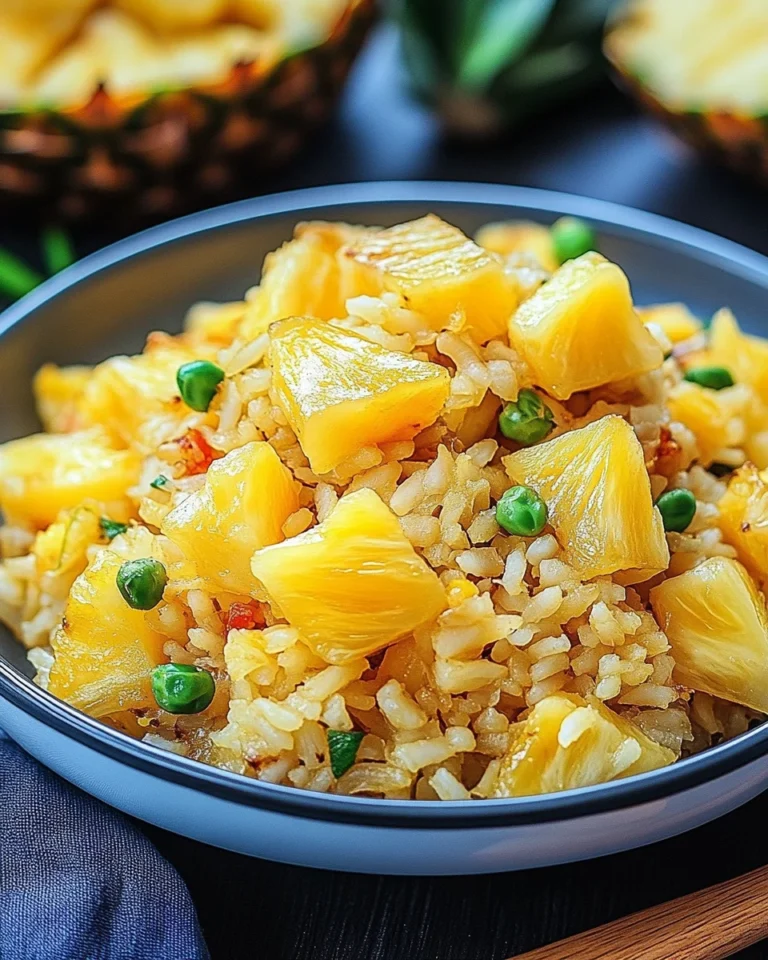 Gebratener Reis mit Ananas