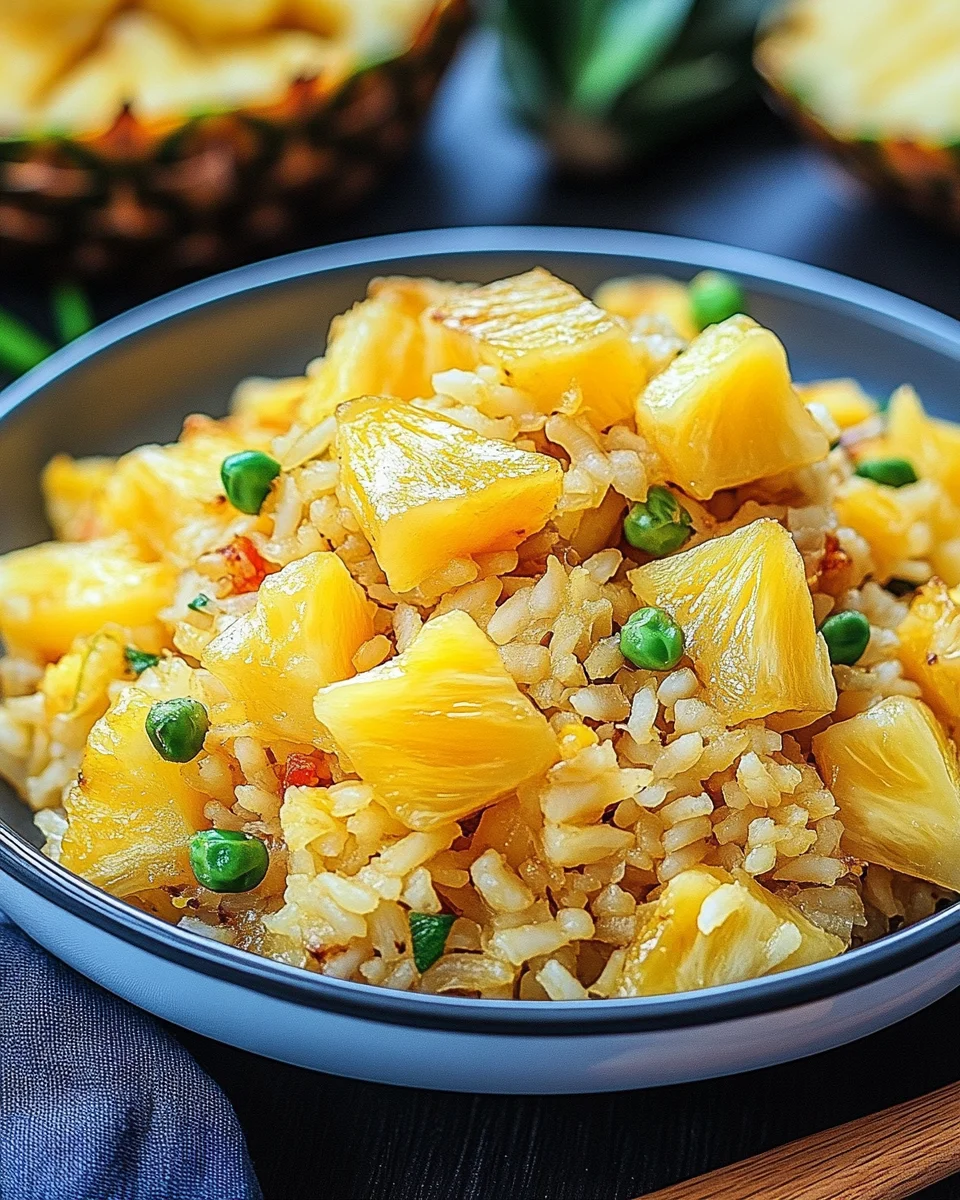 Gebratener Reis mit Ananas