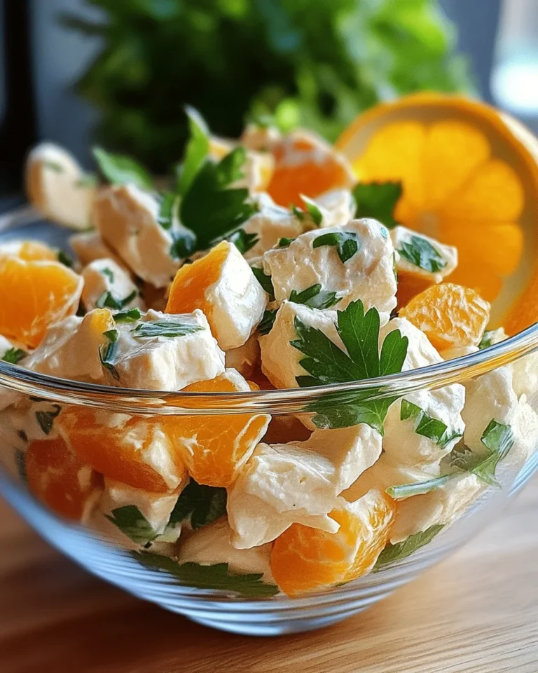 Geflügelsalat mit Mandarinen