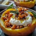 Gefüllte Süßkartoffeln mit Burrata