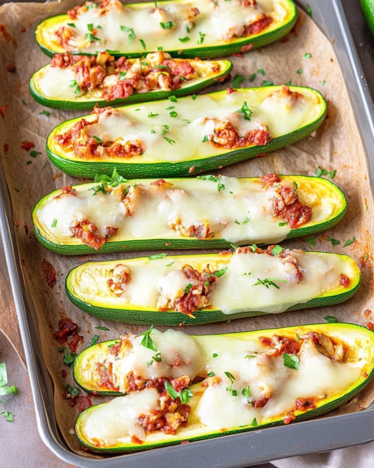 Gefüllte Zucchini mit Hack - so lecker!