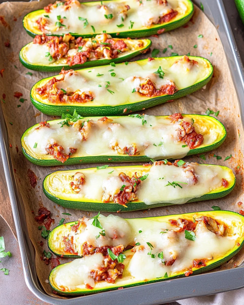 Gefüllte Zucchini mit Hack - so lecker!