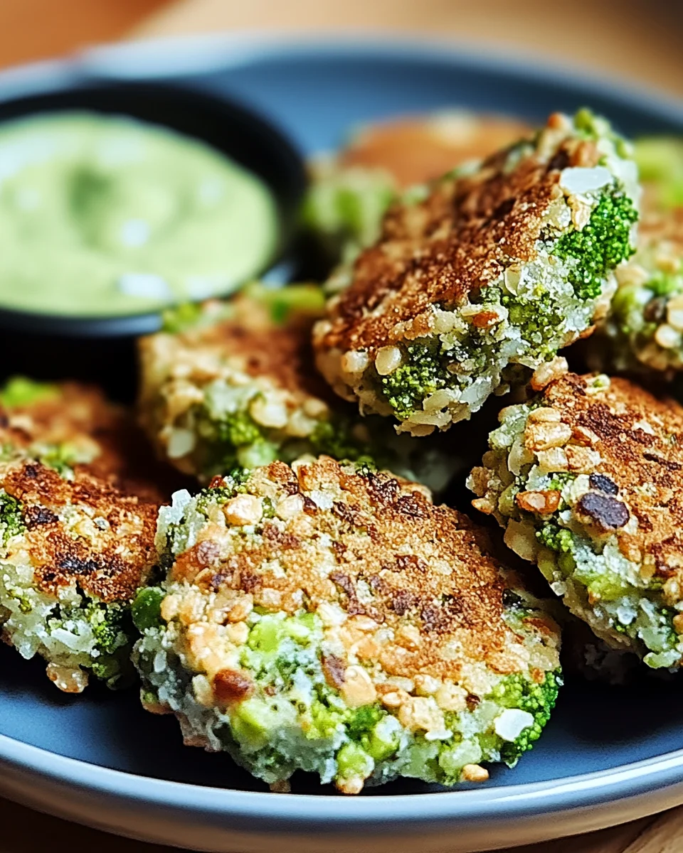 Gesunde Brokkoli Nuggets mit Haferflocken