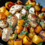 Hackfleisch aus Huhn und Süßkartoffeln