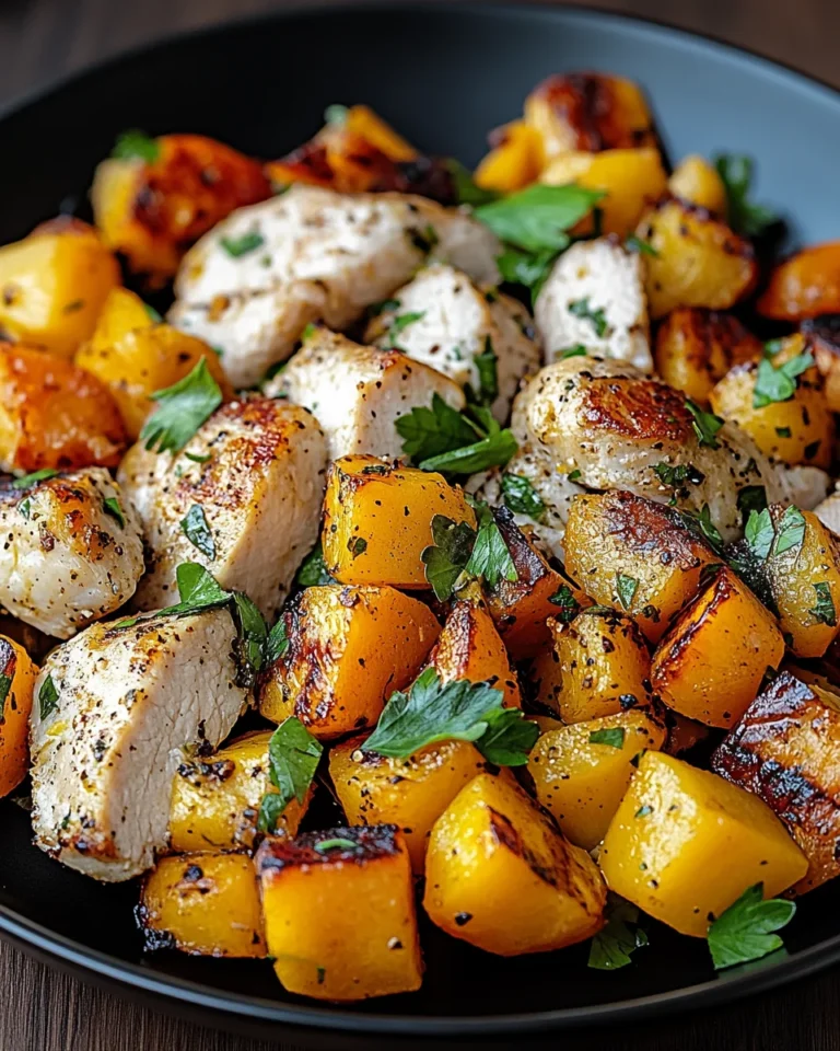 Hackfleisch aus Huhn und Süßkartoffeln