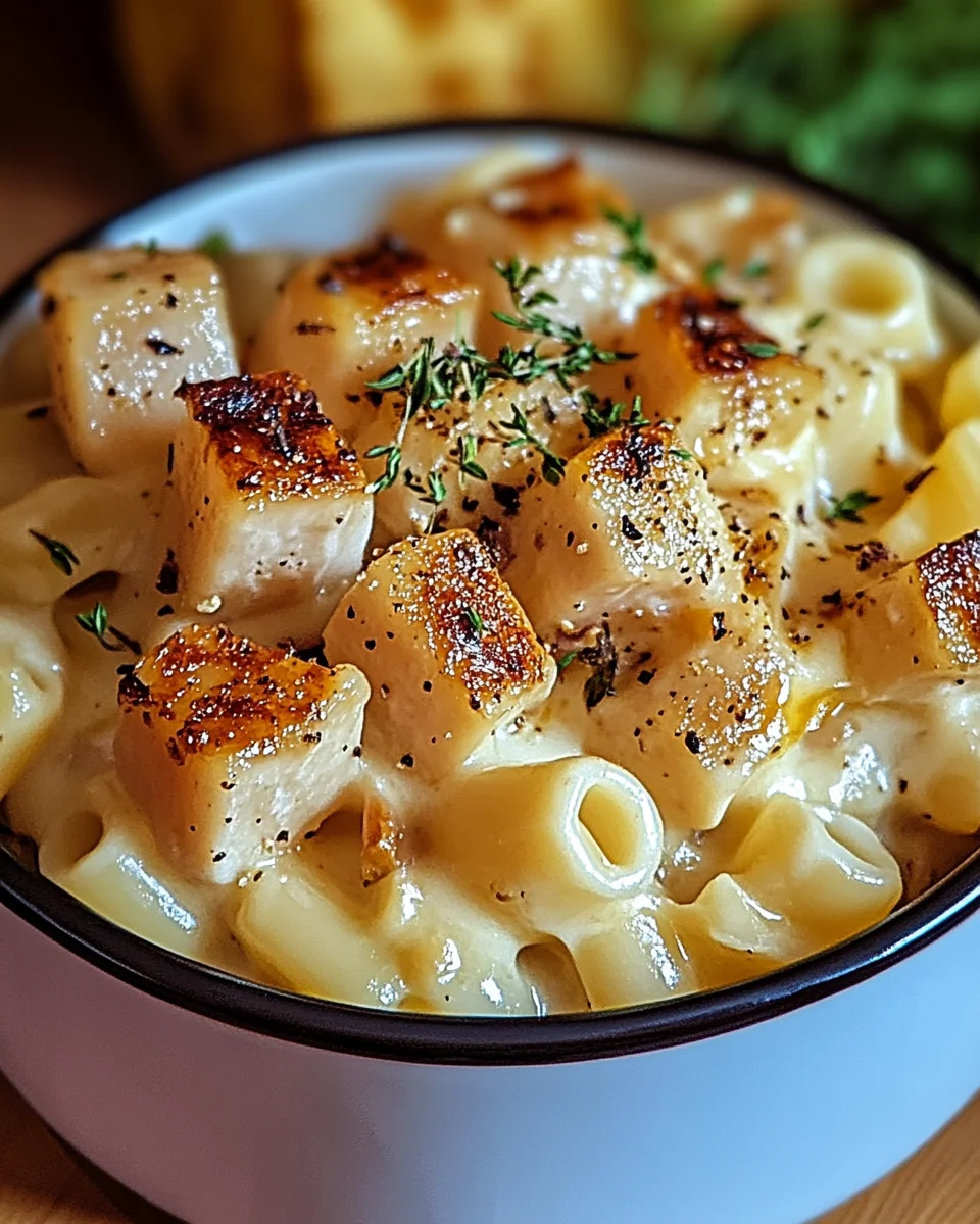 Hähnchen-Ranch-Makkaroni