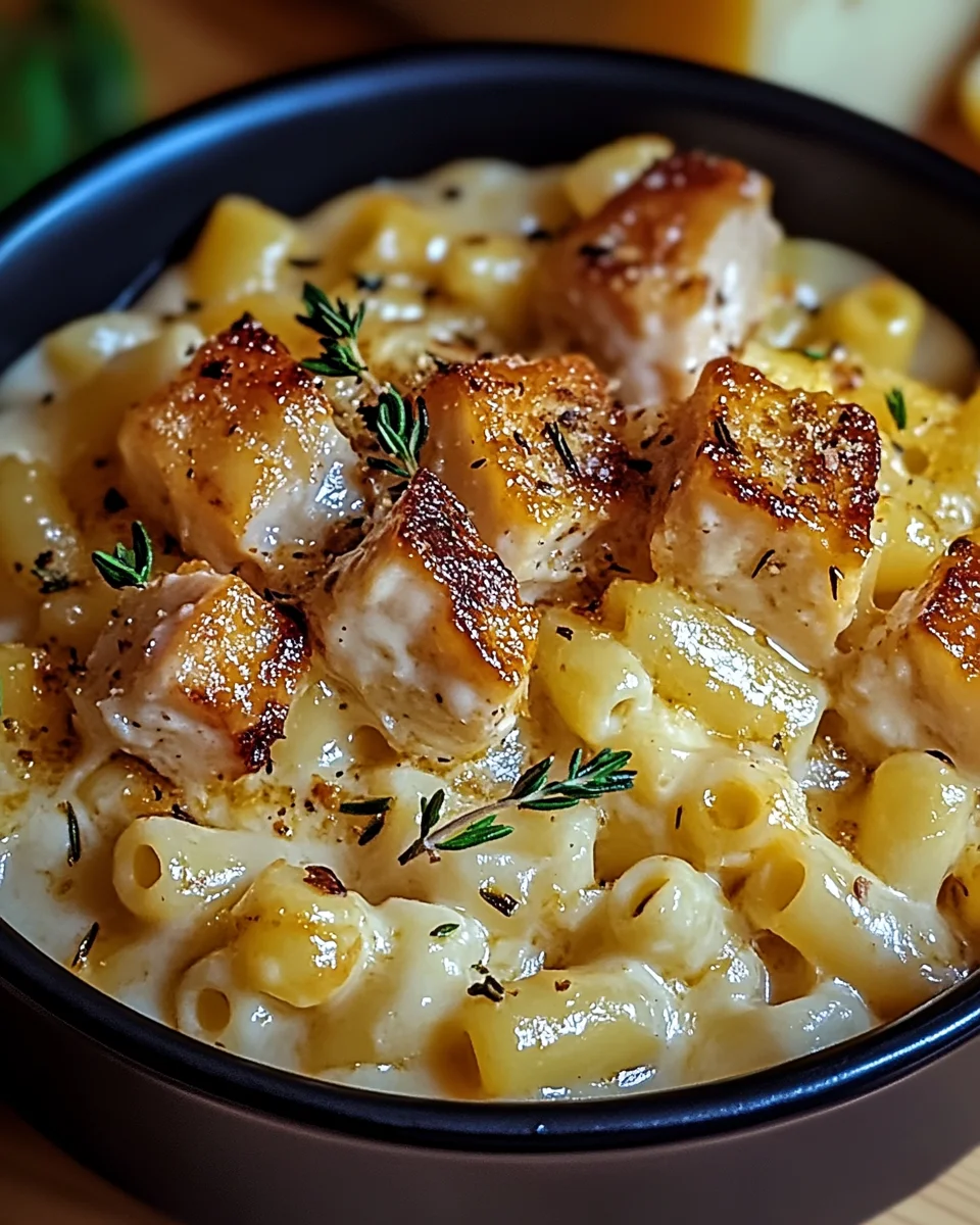 Hähnchen-Ranch-Makkaroni