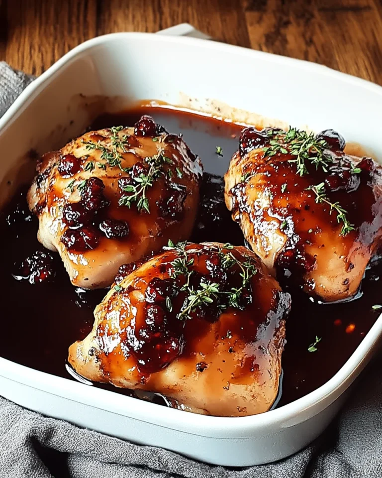 Hähnchen mit Preiselbeer-Balsamico-Glasur