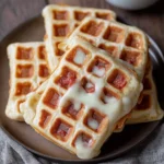 Herzhafte Waffeln mit Käse (Pizzawaffeln)