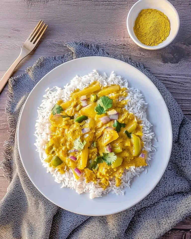 Indisches Hähnchen Curry mit Reis und Gemüse - ganz einfach