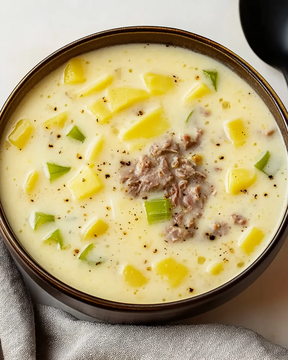 Käse-Lauch-Suppe