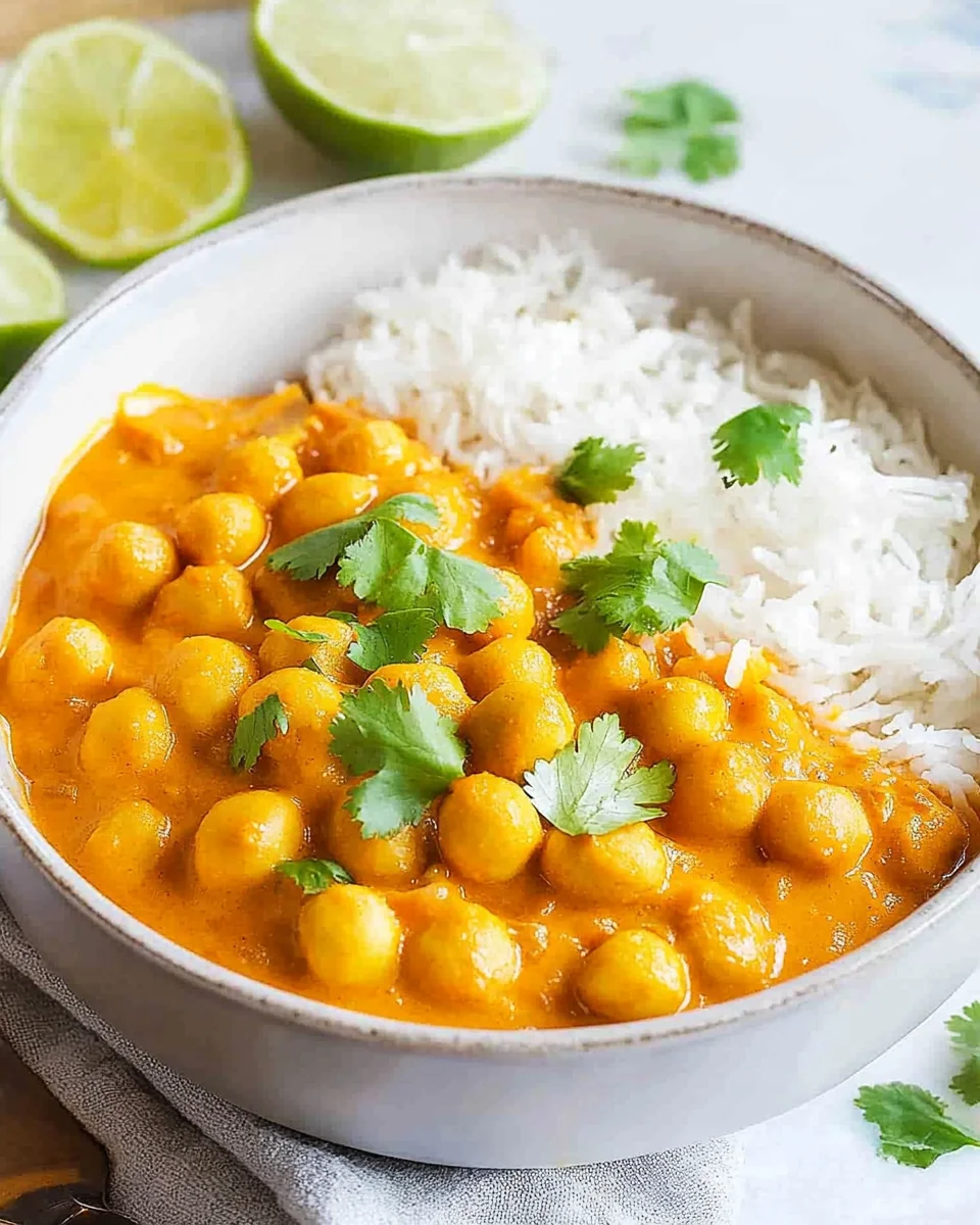 Kichererbsen-Curry mit Kokosmilch