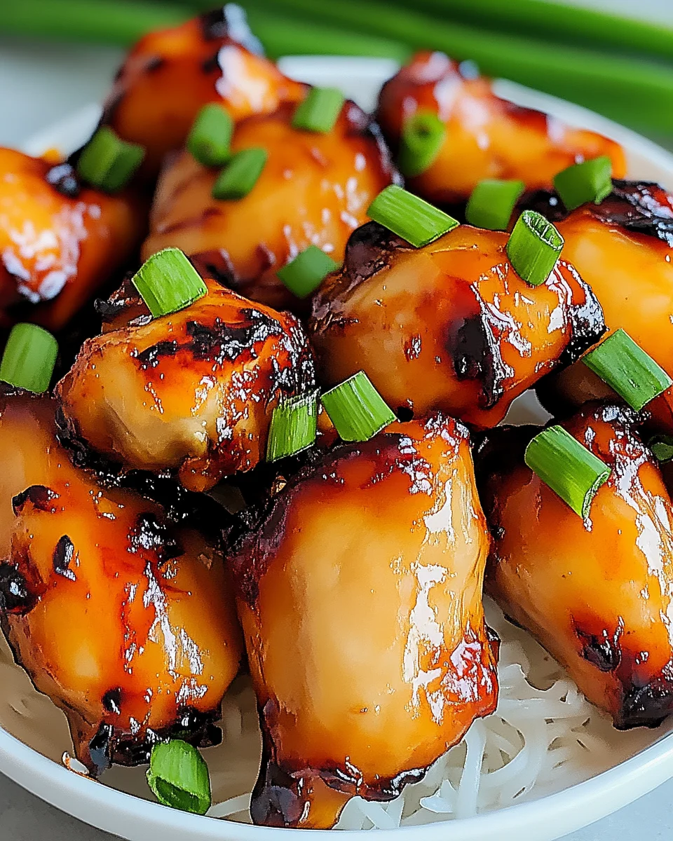 Klebrige Sweet-Chili-Hähnchenschenkel