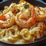 Knoblauch-Butter-Shrimp Pasta