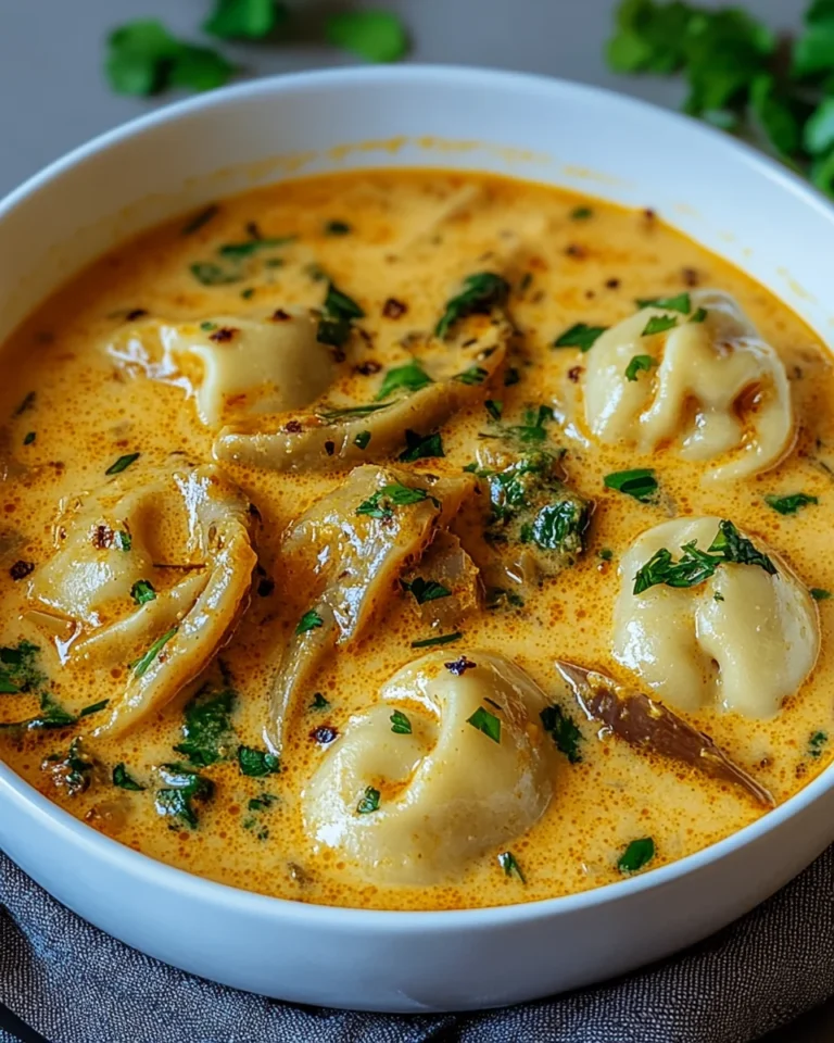 Kokosnuss-Curry-Suppe mit Knödeln