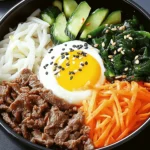 Koreanische Schale Bibimbap