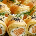Lachs-Frischkäse-Röllchen