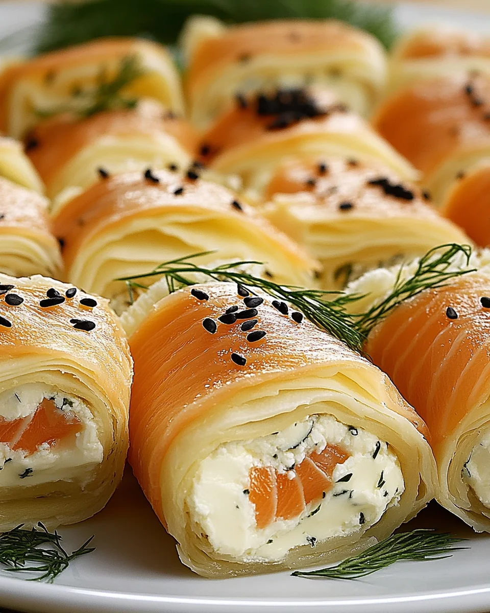 Lachs-Frischkäse-Röllchen