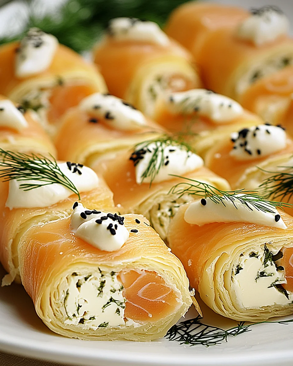 Lachs-Frischkäse-Röllchen