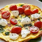 Omelett mit Feta und Tomaten