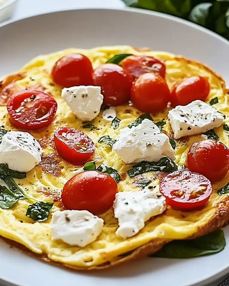 Omelett mit Feta und Tomaten