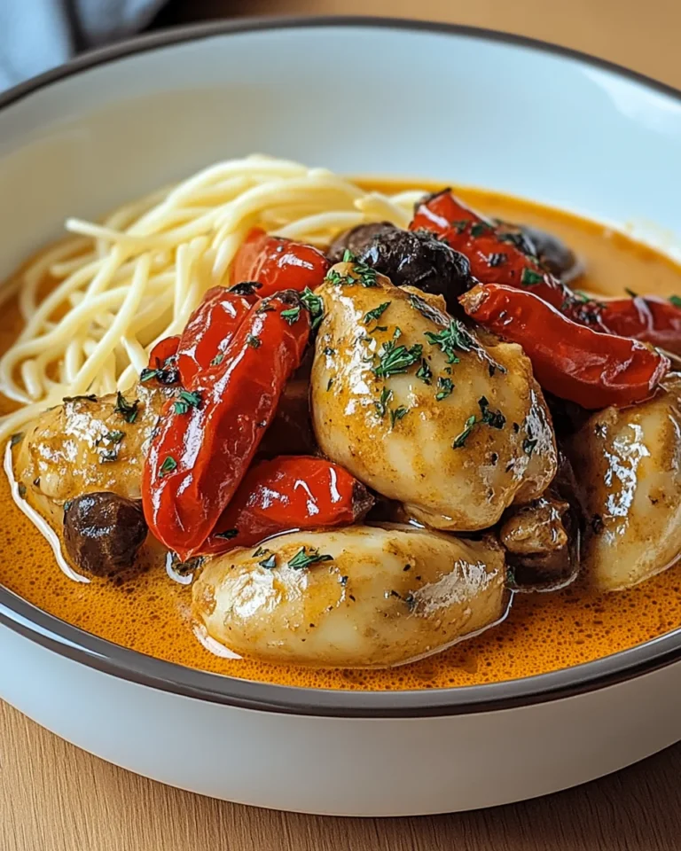 Paprika-Sahne-Hähnchen