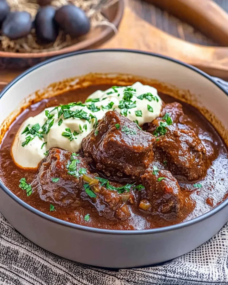 Rindergulasch Rezept mit RotTraubensaft - ganz zart wie von Oma