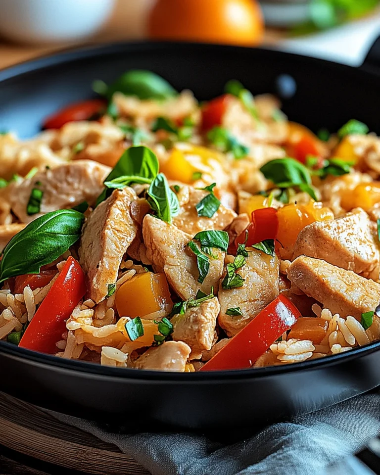 Schnelle Reispfanne mit Hühnchen