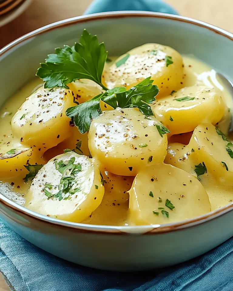 Senfsauce mit Salzkartoffeln