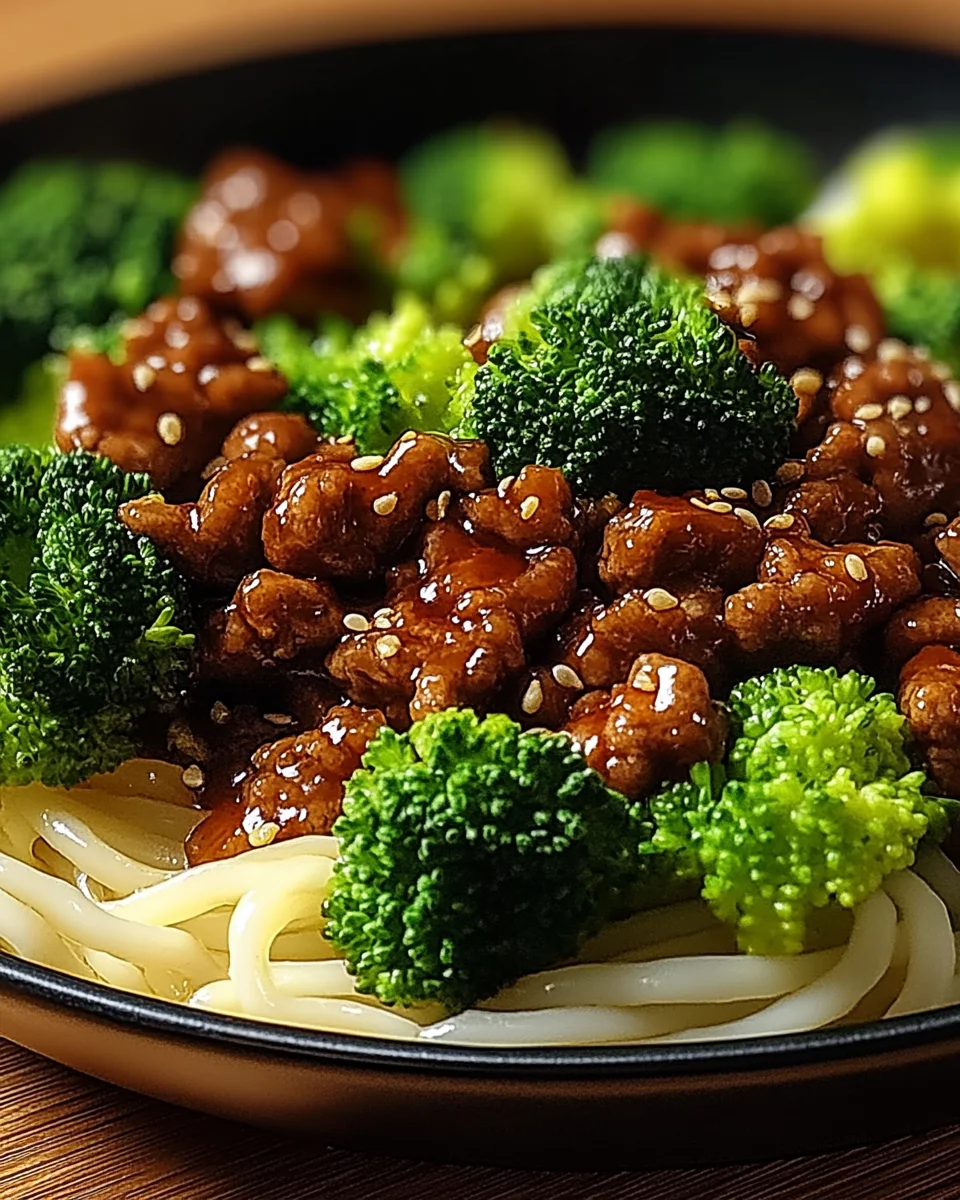 Teriyaki-Hackfleisch-Pfanne