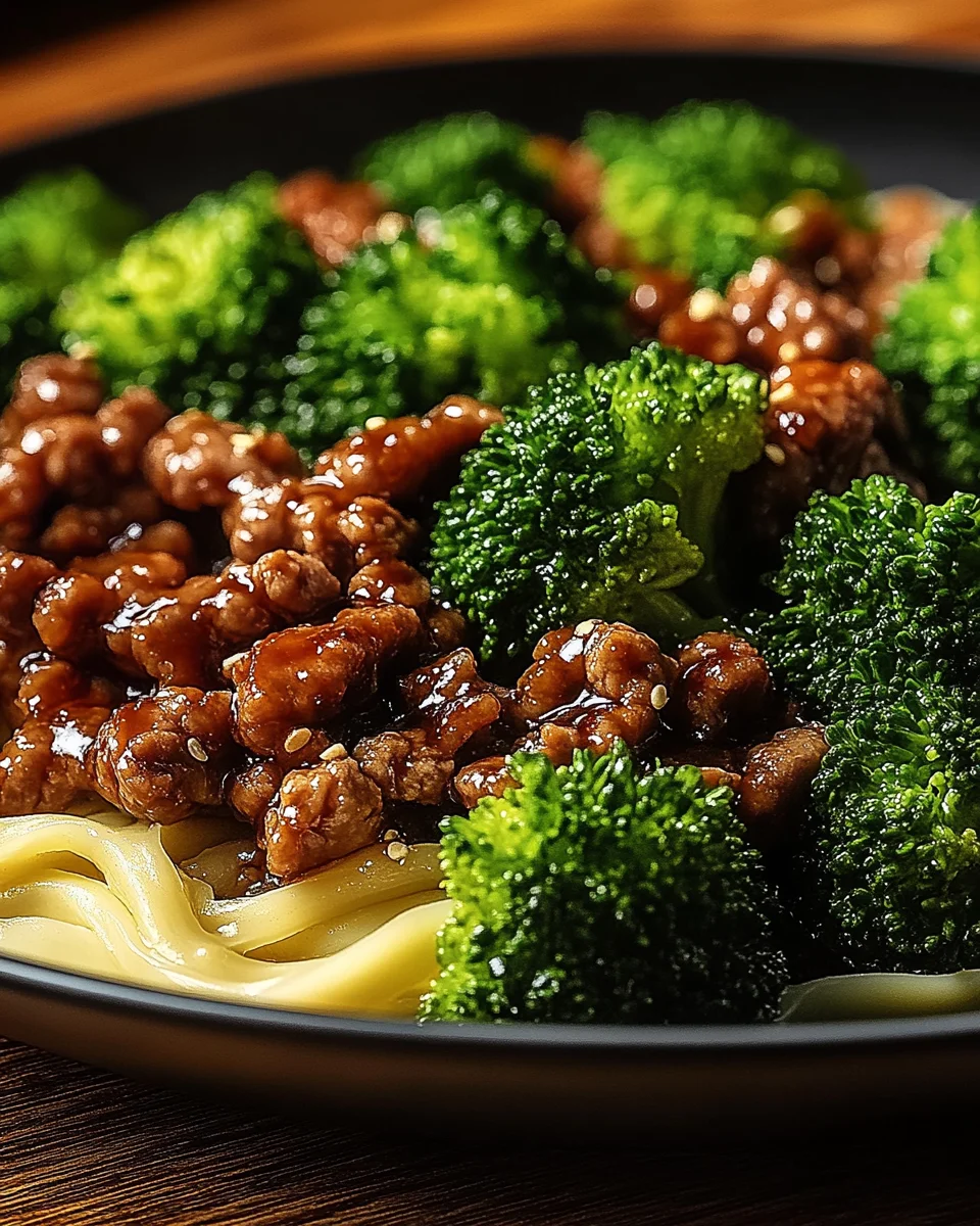 Teriyaki-Hackfleisch-Pfanne