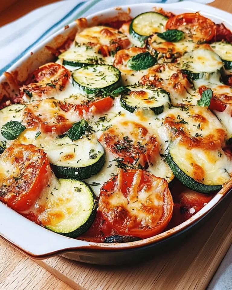 Tomaten Zucchini Auflauf mit Mozzarella