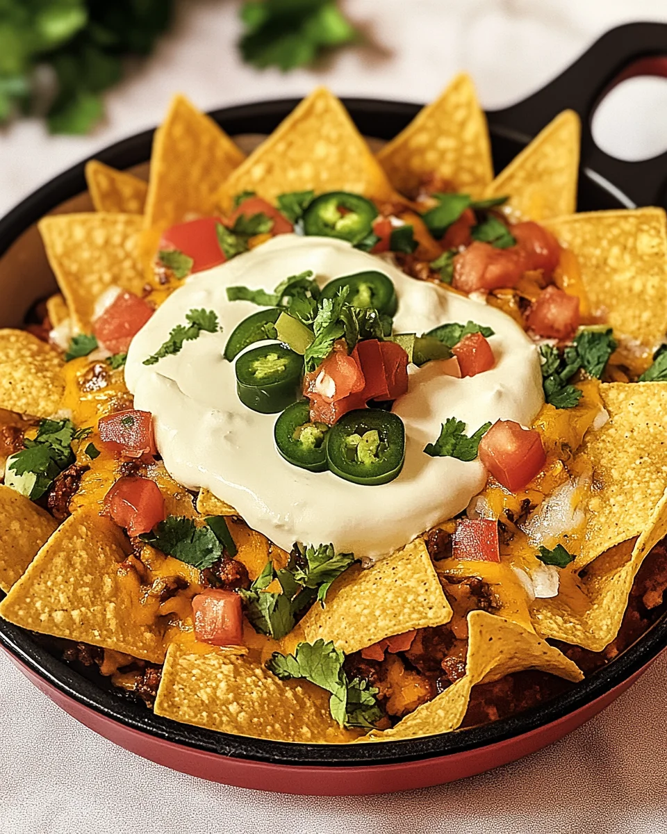 Überbackene Nachos nach Mexikanischer Art
