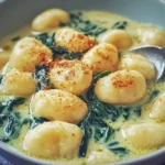 Vegane Gnocchi mit cremiger Spinatsauce