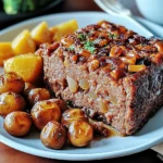 Veganer Braten mit Bohnen