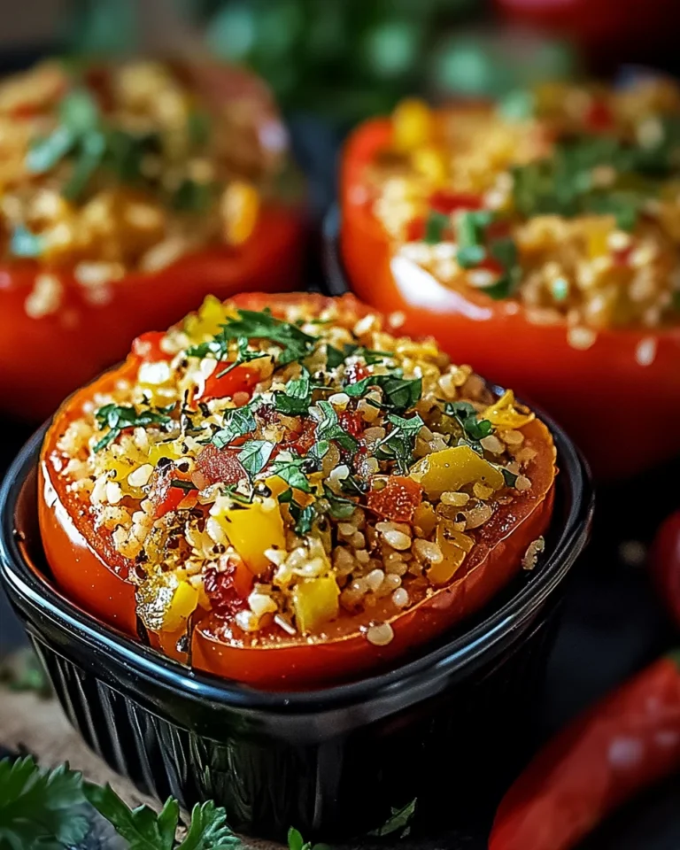 Vegetarische Gefüllte Paprika mit Reis