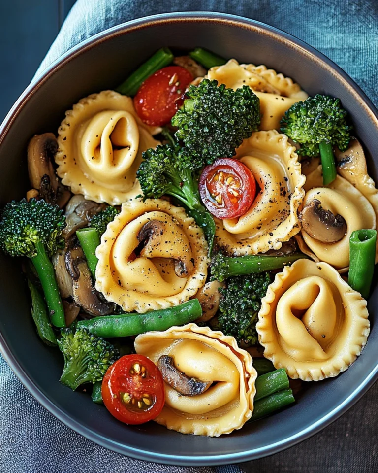 Vegetarische Tortellini-Pfanne