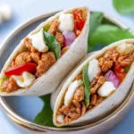 Wraps mit Hackfleisch und Käse
