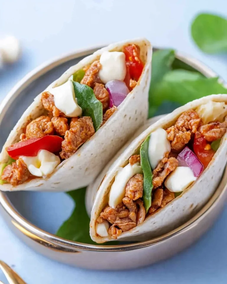Wraps mit Hackfleisch und Käse