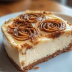 Zimtschnecken Käsekuchen mit Keksboden